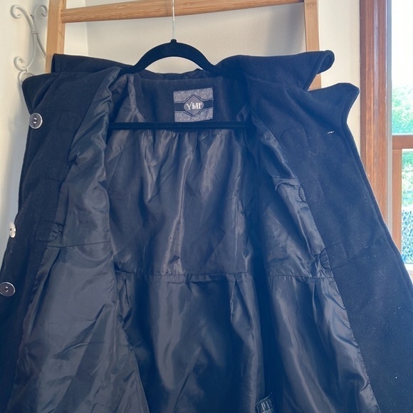 🏷5/25 Girls Large Black Lined Coat - Picture 4 of 7